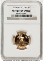 2004-W Proof Gold Eagle 1/4 oz Brown Label NGC PF70