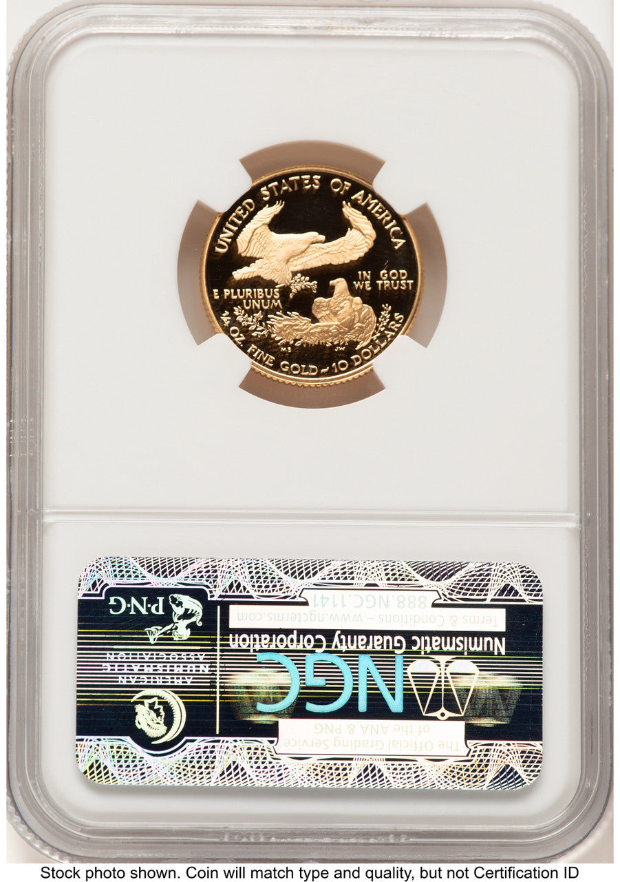 2004-W Proof Gold Eagle 1/4 oz Brown Label NGC PF70