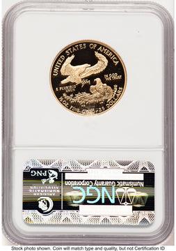 2008-W Proof Gold Eagle 1/2 oz Brown Label NGC PF70