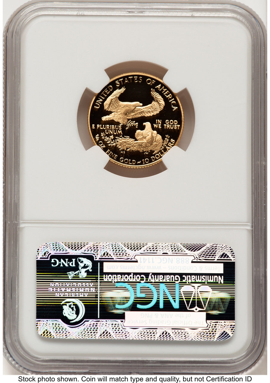1991-P Proof Gold Eagle 1/4 oz Brown Label NGC PF70 (522240287)