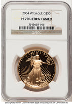 2004-W Proof Gold Eagle 1 oz Brown Label NGC PF70