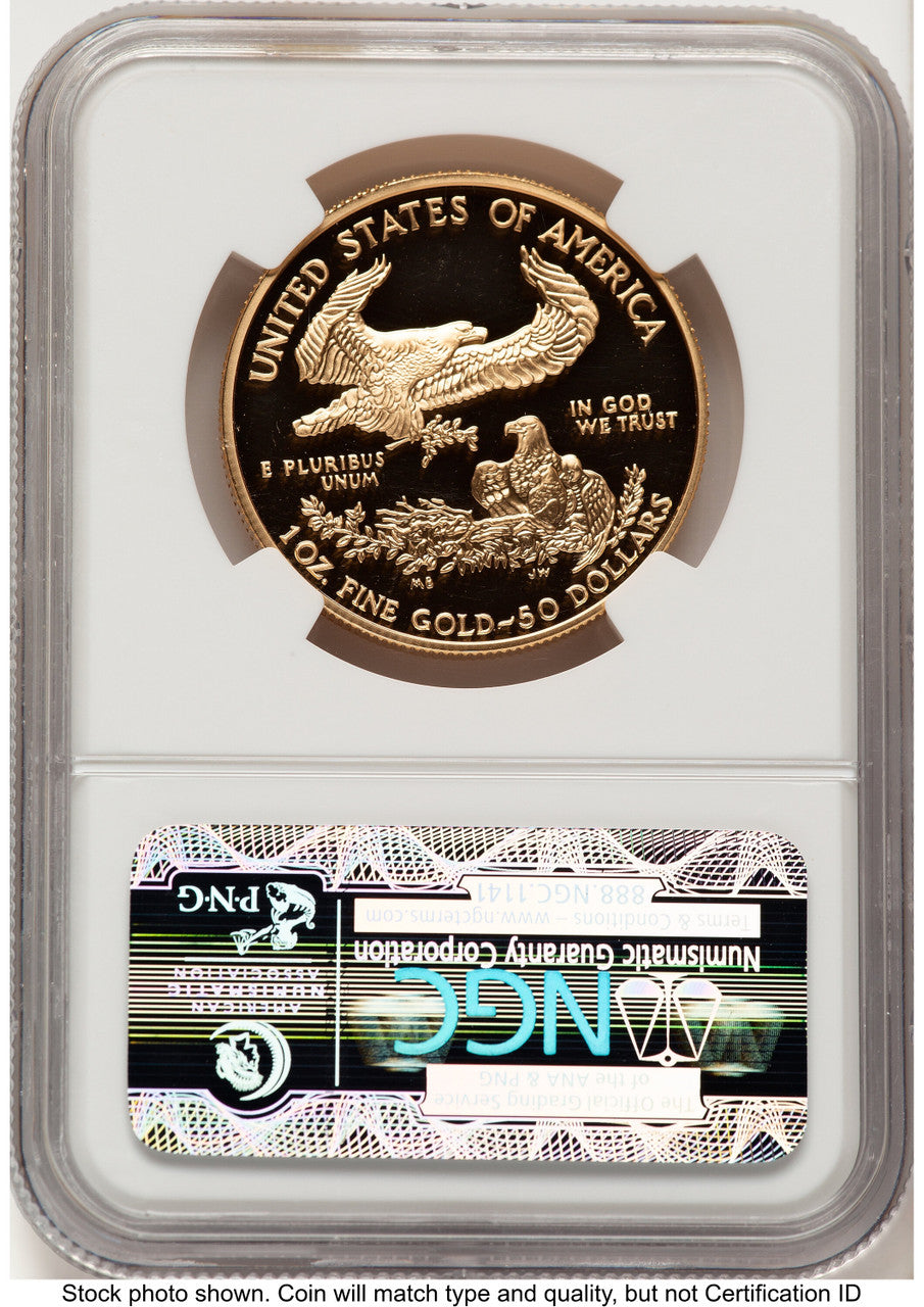 2004-W Proof Gold Eagle 1 oz Brown Label NGC PF70