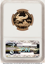 2005-W Proof Gold Eagle 1/2 oz Brown Label NGC PF70