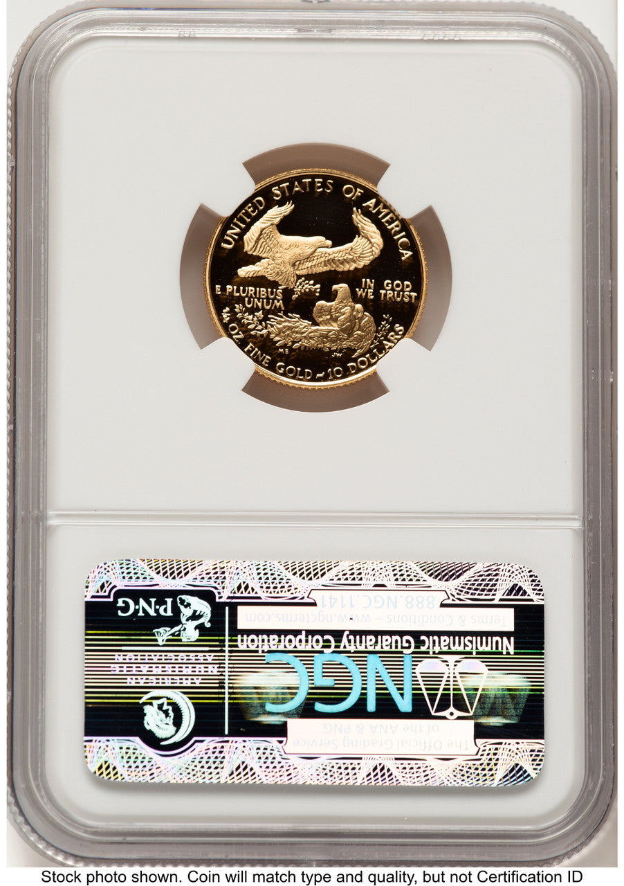 1989-P Proof Gold Eagle 1/4 oz Brown Label NGC PF70 (522240319)