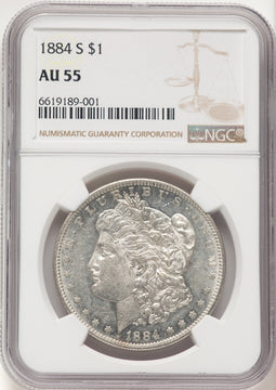 1884-S Morgan Dollar NGC AU55 (522273033)