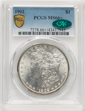 1902 CAC Morgan Dollar PCGS MS66+