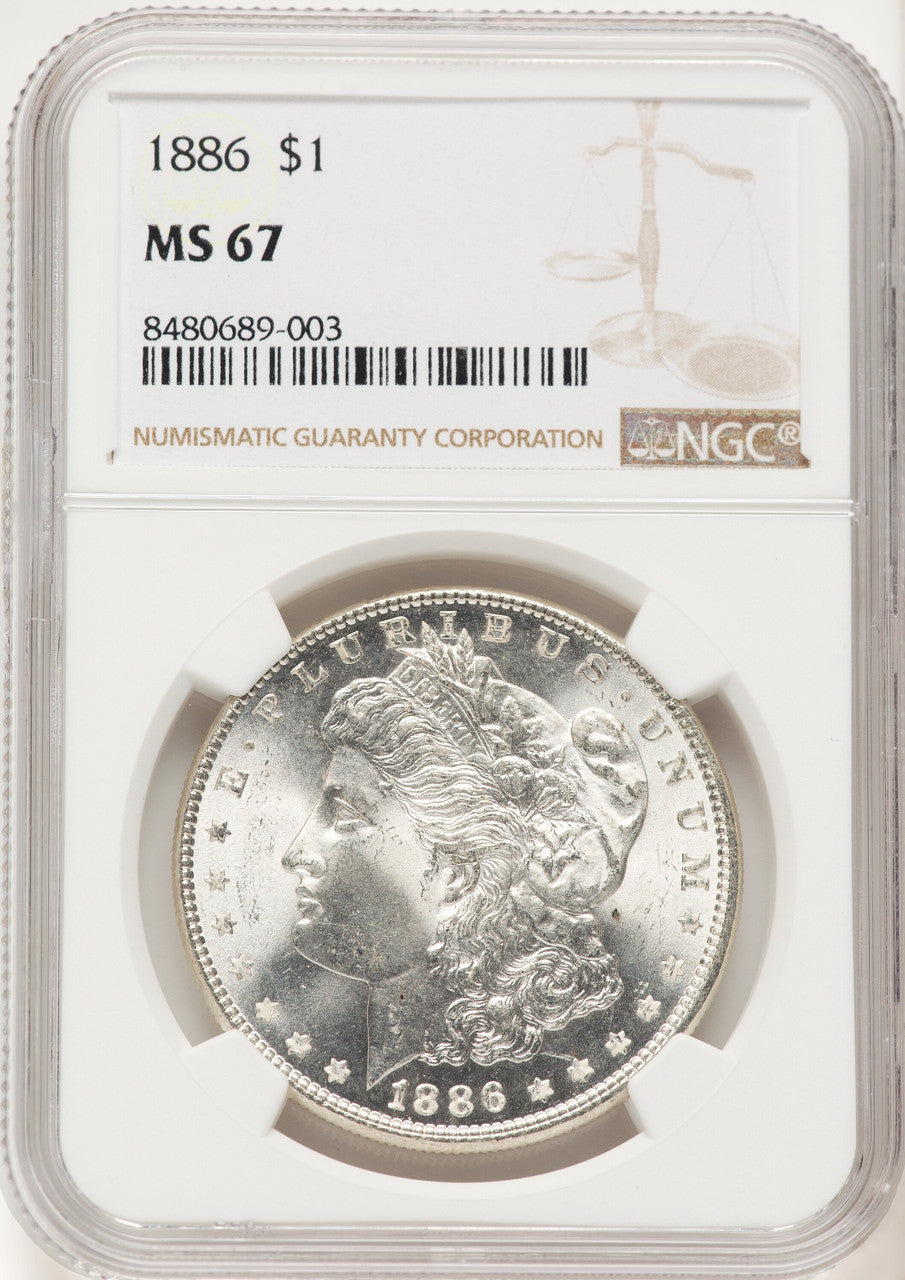1886 Morgan Dollar NGC MS67 (522320001)