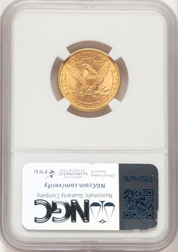 1899 $5 Liberty Half Eagle NGC MS67 (522320036)