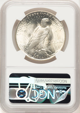 1923 Peace Dollar NGC MS66+ (522320040)