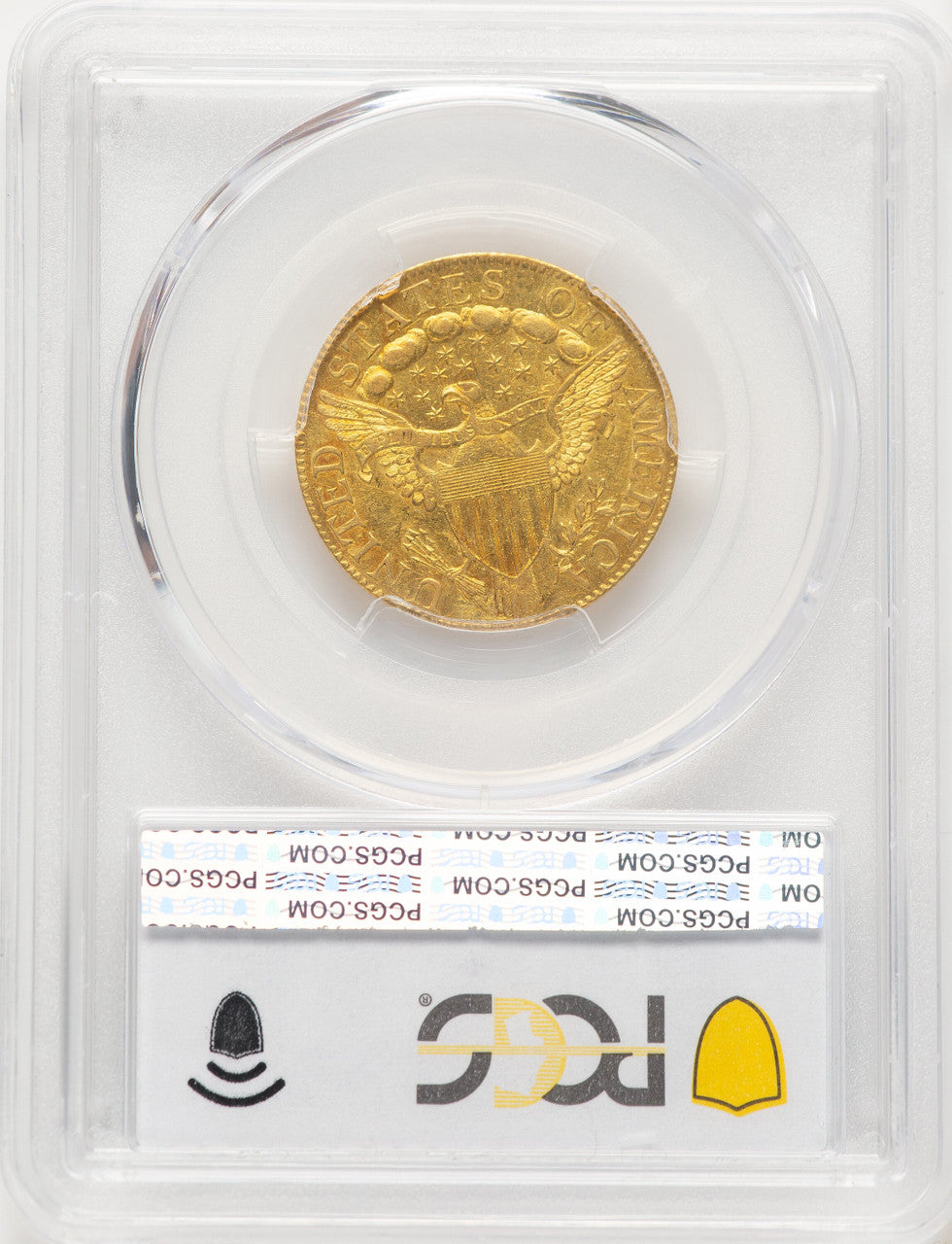 1798 $5 Lg Eagle Small 8 Early Half Eagle PCGS AU58