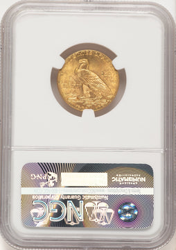 1912 $5 Indian Half Eagle NGC MS65