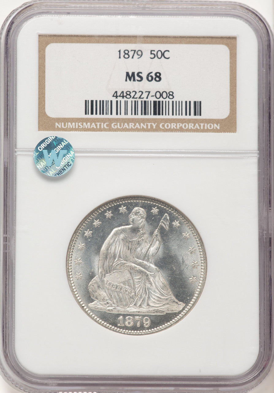 1879 50C Seated Half Dollar NGC MS68