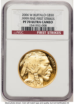 2006-W Proof Gold Buffalo 1 oz First Strikes Red NGC PF70