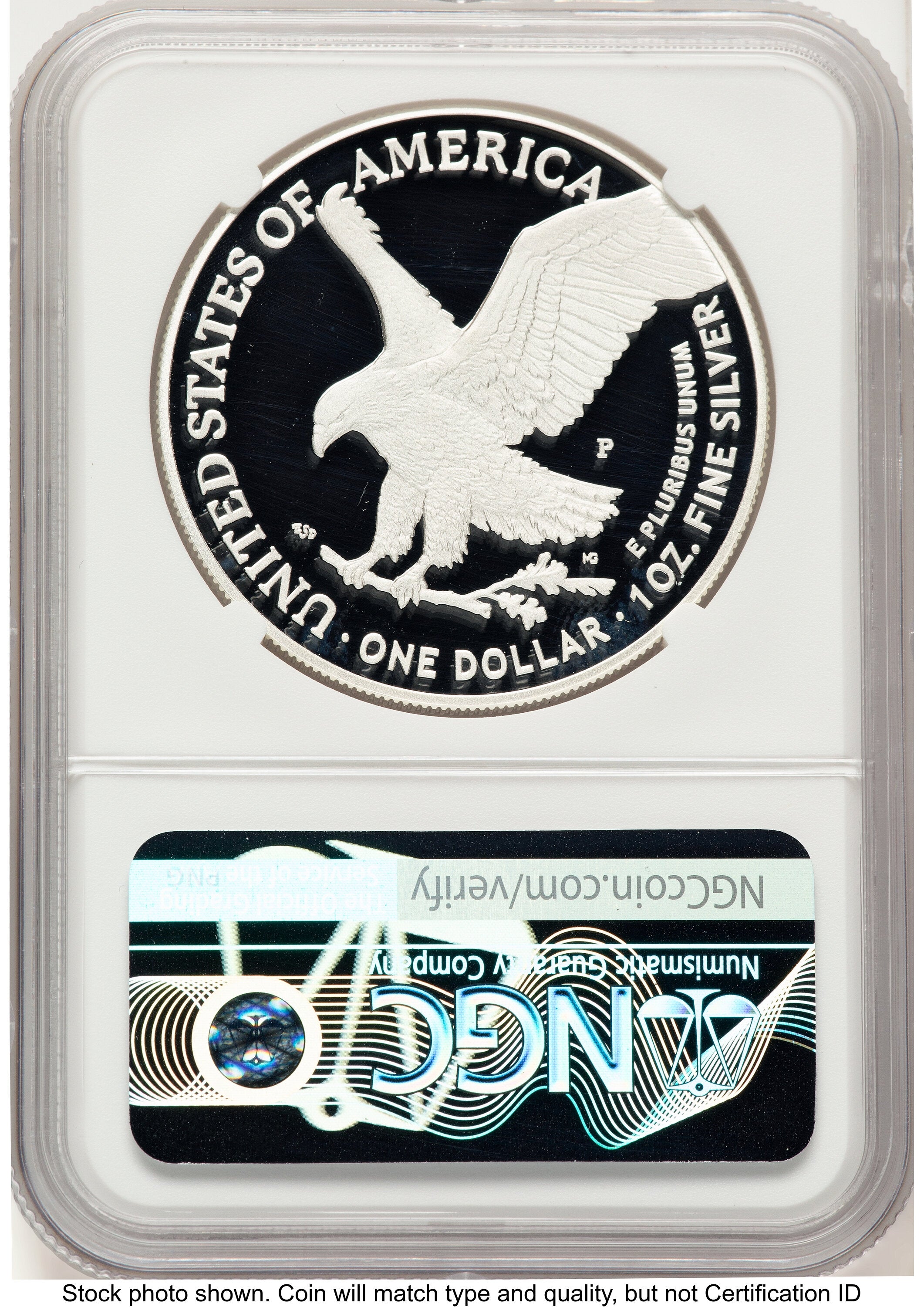 2025-P Proof Silver Eagle Privy U.S. Marine Corps 250th Anniversary 1 oz Ron Harrigal NGC PF69