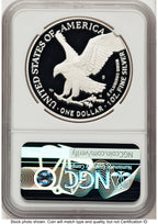 2025-S Proof Silver Eagle Privy U.S. Navy 250th Anniversary 1 oz ER Blue NGC PF70