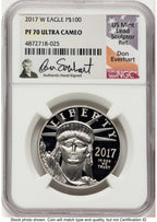 2017-W Proof Platinum Eagle 1 oz Don Everhart NGC PF70