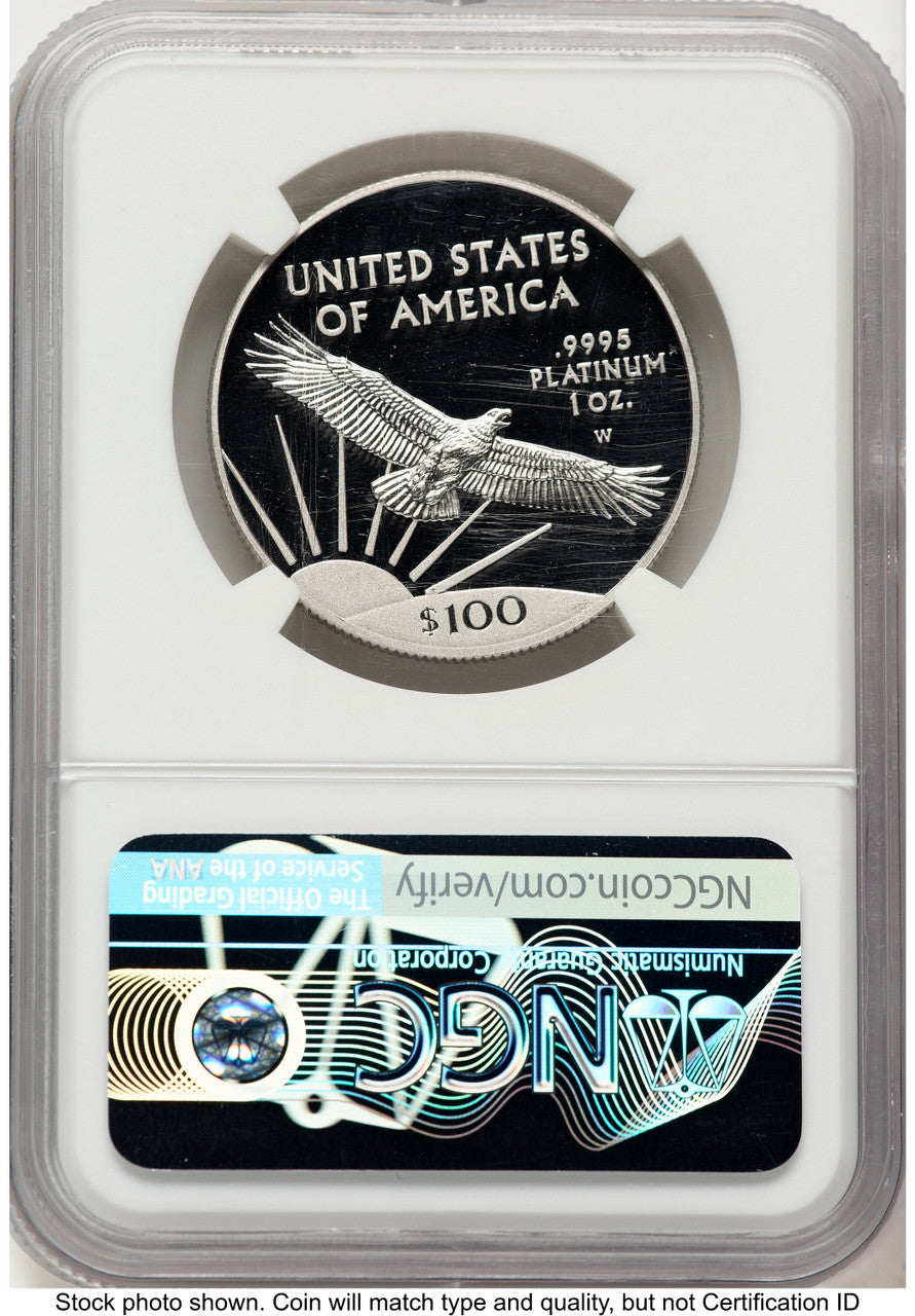 2017-W Proof Platinum Eagle 1 oz Don Everhart NGC PF70