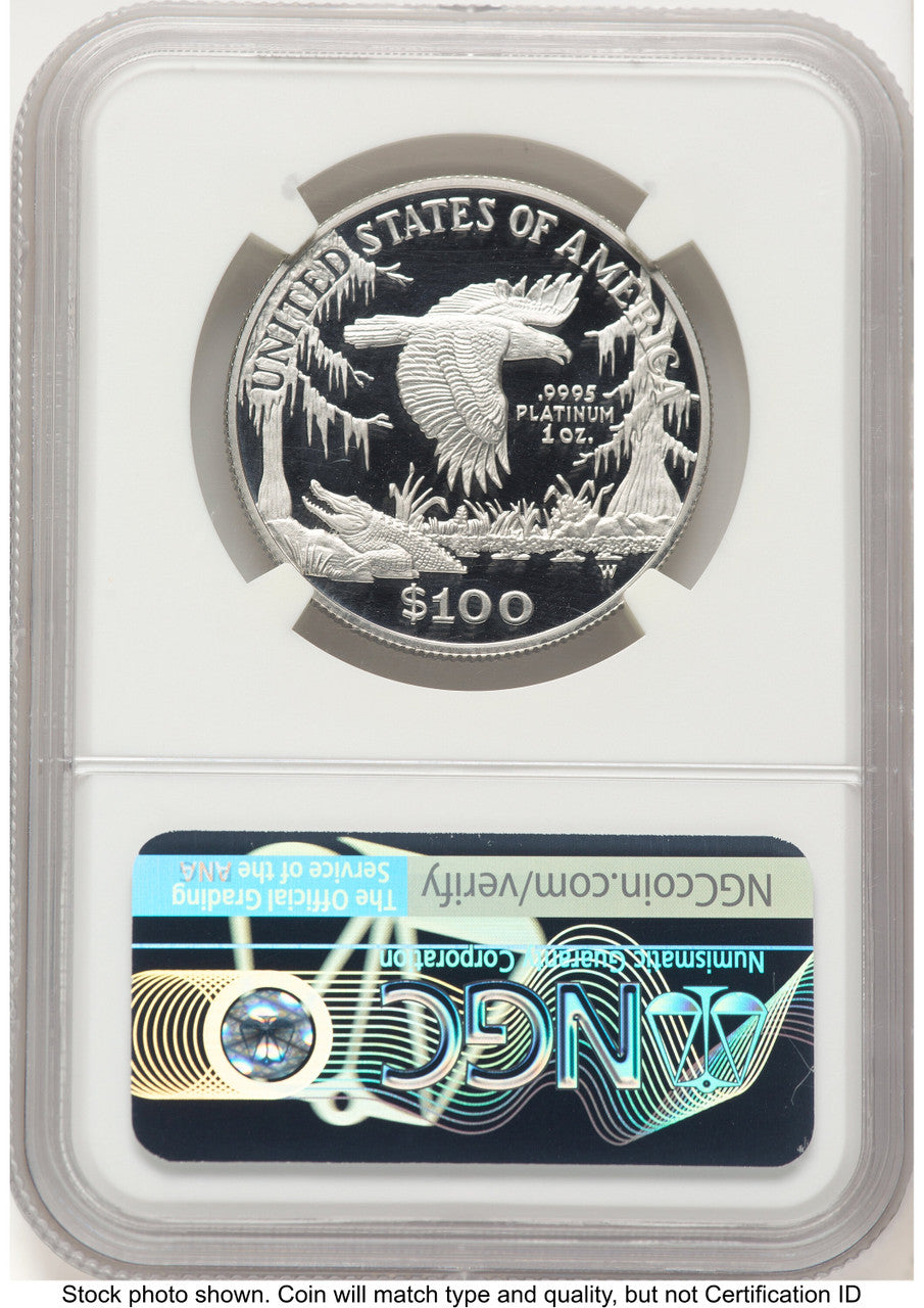 1999-W Proof Platinum Eagle 1 oz Don Everhart NGC PF70