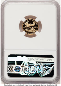 1995-W Proof Gold Eagle 1/10 oz Brown Label NGC PF70