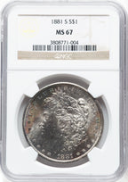 1881-S Morgan Dollar NGC MS67