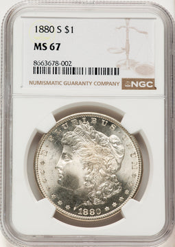 1880-S Morgan Dollar NGC MS67