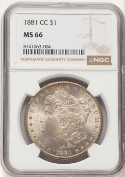 1881-CC Morgan Dollar NGC MS66 (522469024)