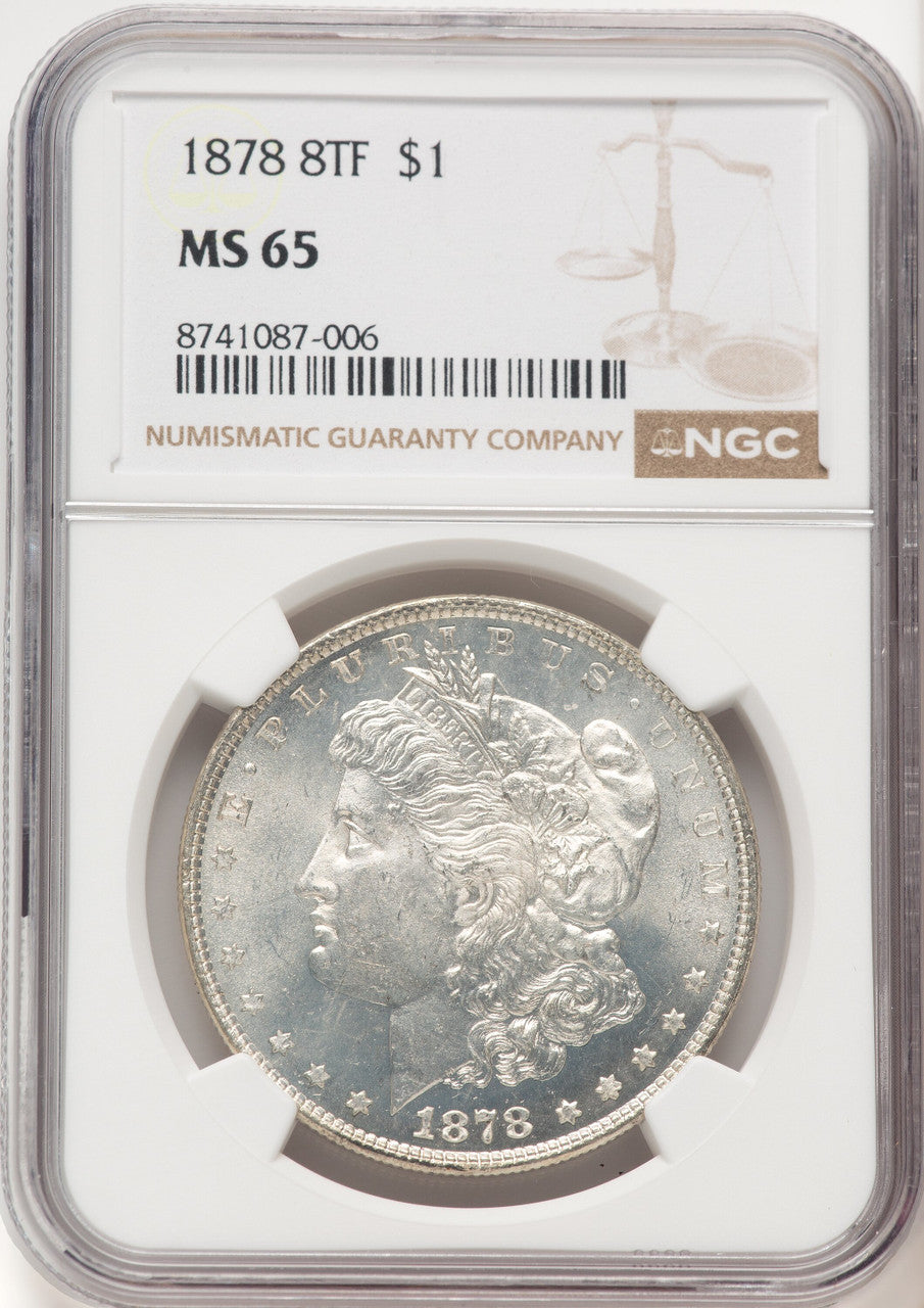 1878 8TF Morgan Dollar NGC MS65 (522470008)