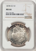 1878-CC Morgan Dollar NGC MS66 (522470010)