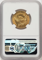 1808/7 $5 Early Half Eagle NGC AU55
