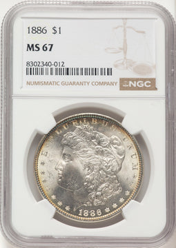 1886 Morgan Dollar NGC MS67 (522470043)