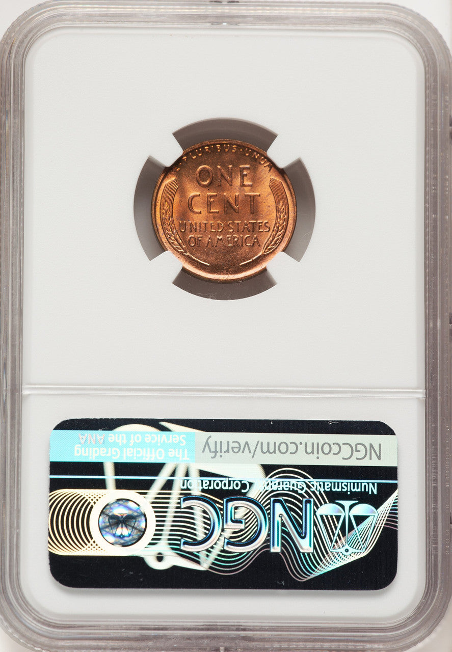 1954 1C RD Lincoln Cent NGC MS67 (522479008)