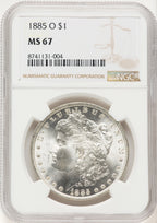 1885-O Morgan Dollar NGC MS67 (522479012)