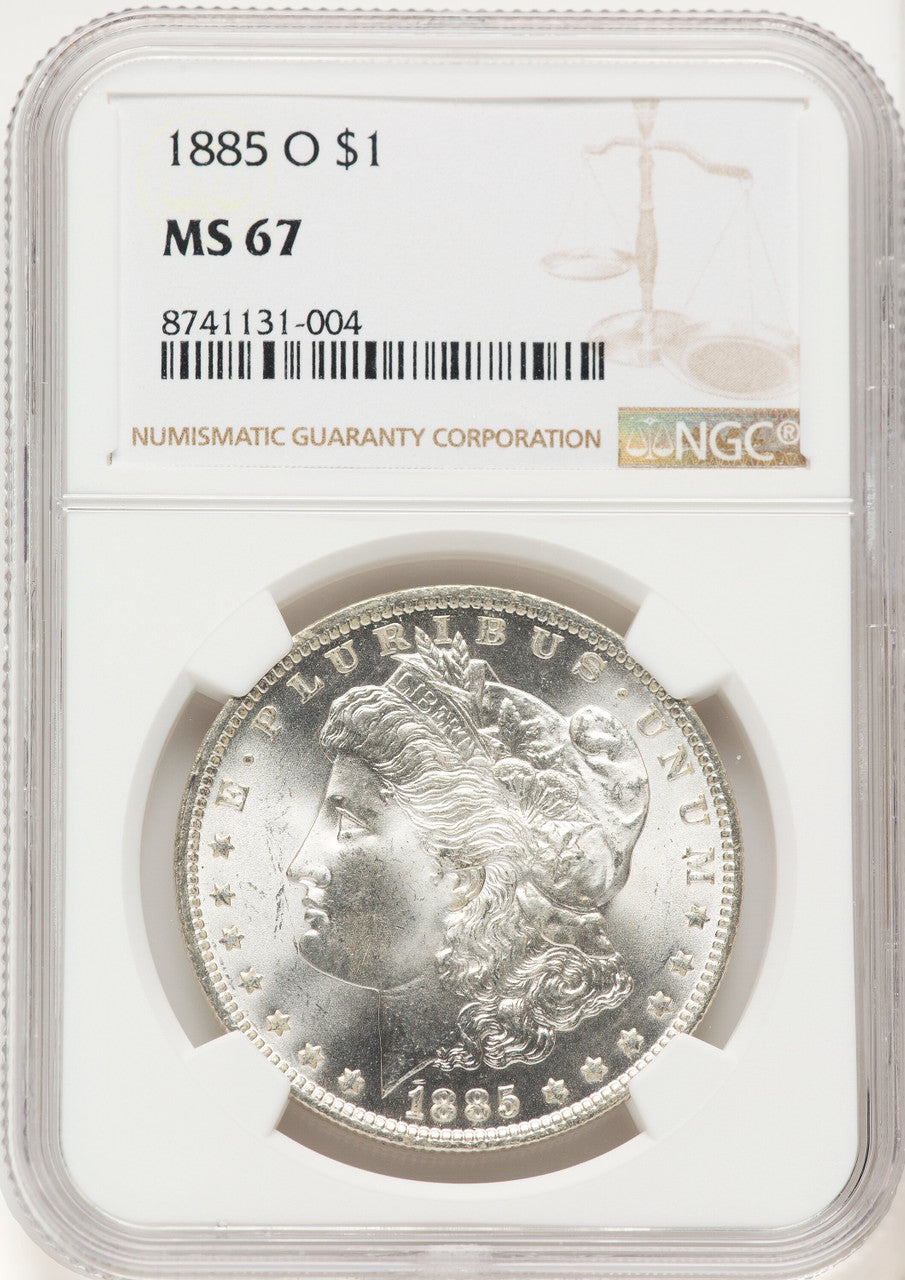 1885-O Morgan Dollar NGC MS67 (522479012)