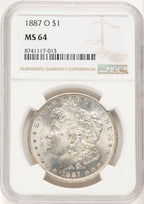 1887-O Morgan Dollar NGC MS64 (522479015)
