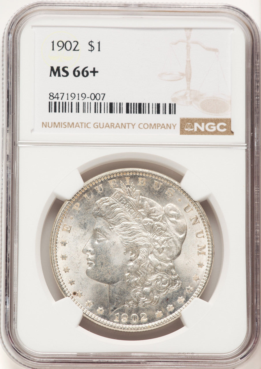 1902 Morgan Dollar NGC MS66+