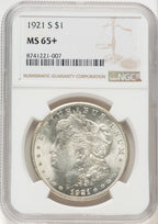 1921-S Morgan Dollar NGC MS65+ (522479022)