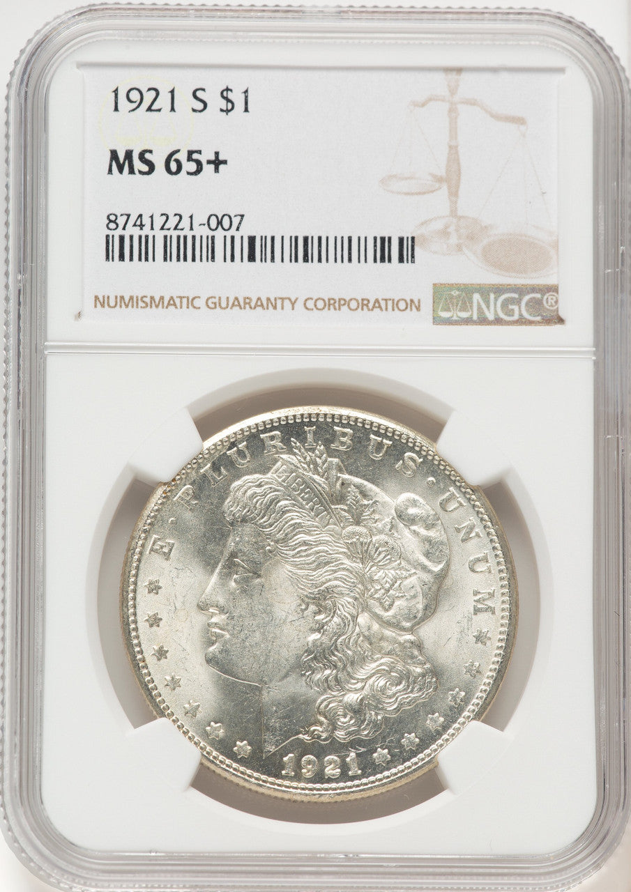1921-S Morgan Dollar NGC MS65+ (522479022)