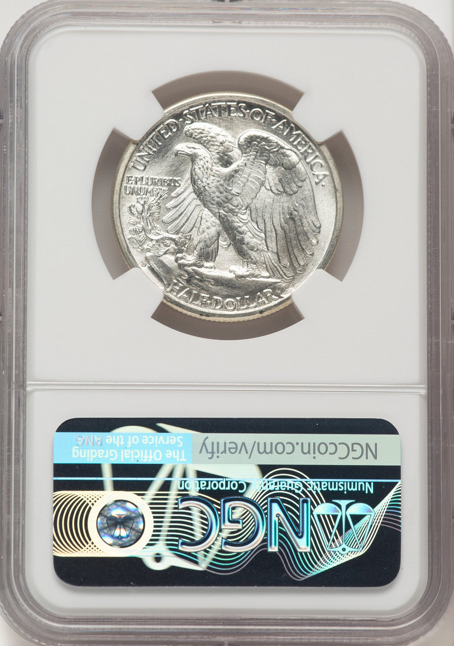 1941-D 50C Walking Liberty Half Dollar NGC MS67