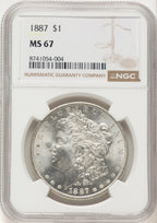 1887 Morgan Dollar NGC MS67 (522479030)