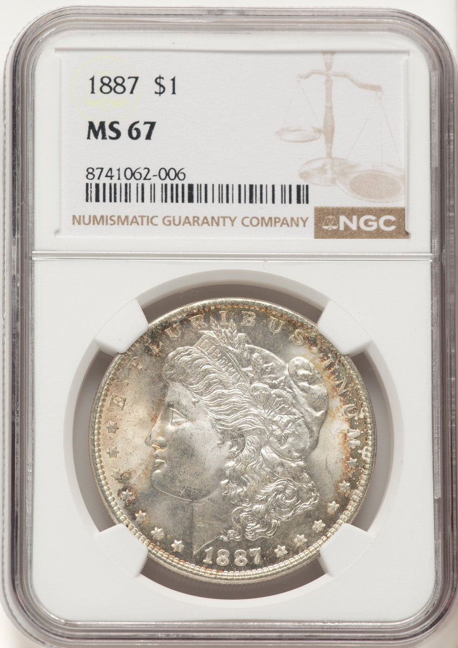 1887 Morgan Dollar NGC MS67 (522479031)