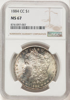 1884-CC Morgan Dollar NGC MS67 (522479055)