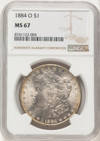 1884-O Morgan Dollar NGC MS67 (522479059)