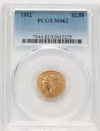 1912 $2.50 Indian Quarter Eagle PCGS MS62 (522502006)