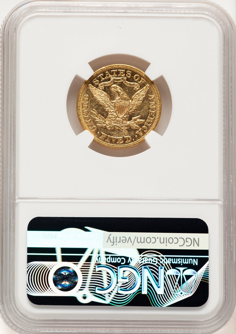 1874 $5 Liberty Half Eagle NGC MS60