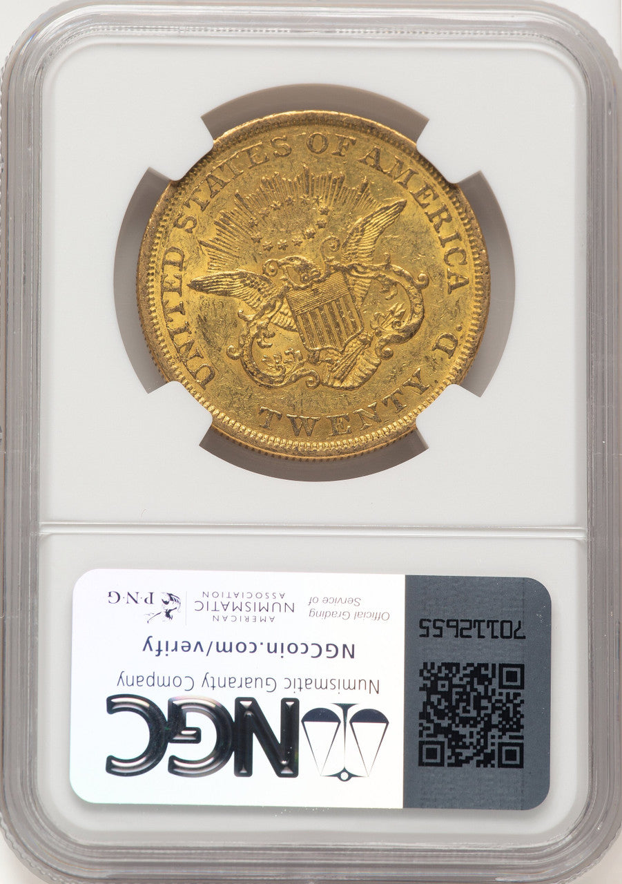 1850 $20 Liberty Double Eagle NGC AU55 (522527001)
