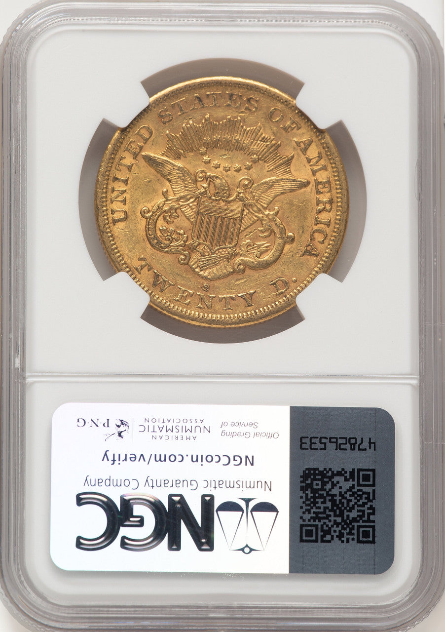 1864-S $20 Liberty Double Eagle NGC AU53 (522527016)