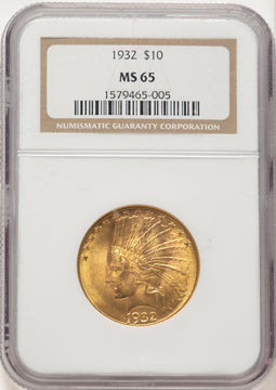 1932 $10 Indian Eagle NGC MS65