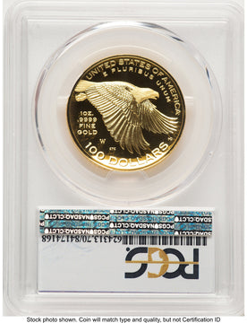2017-W G$100 American Liberty High Relief FDI 225th Anniversary Label PCGS PR70