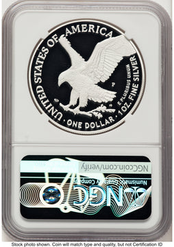2025-P Proof Silver Eagle Privy U.S. Marine Corps 250th Anniversary 1 oz FDI US Army Helicopter Label NGC PF70