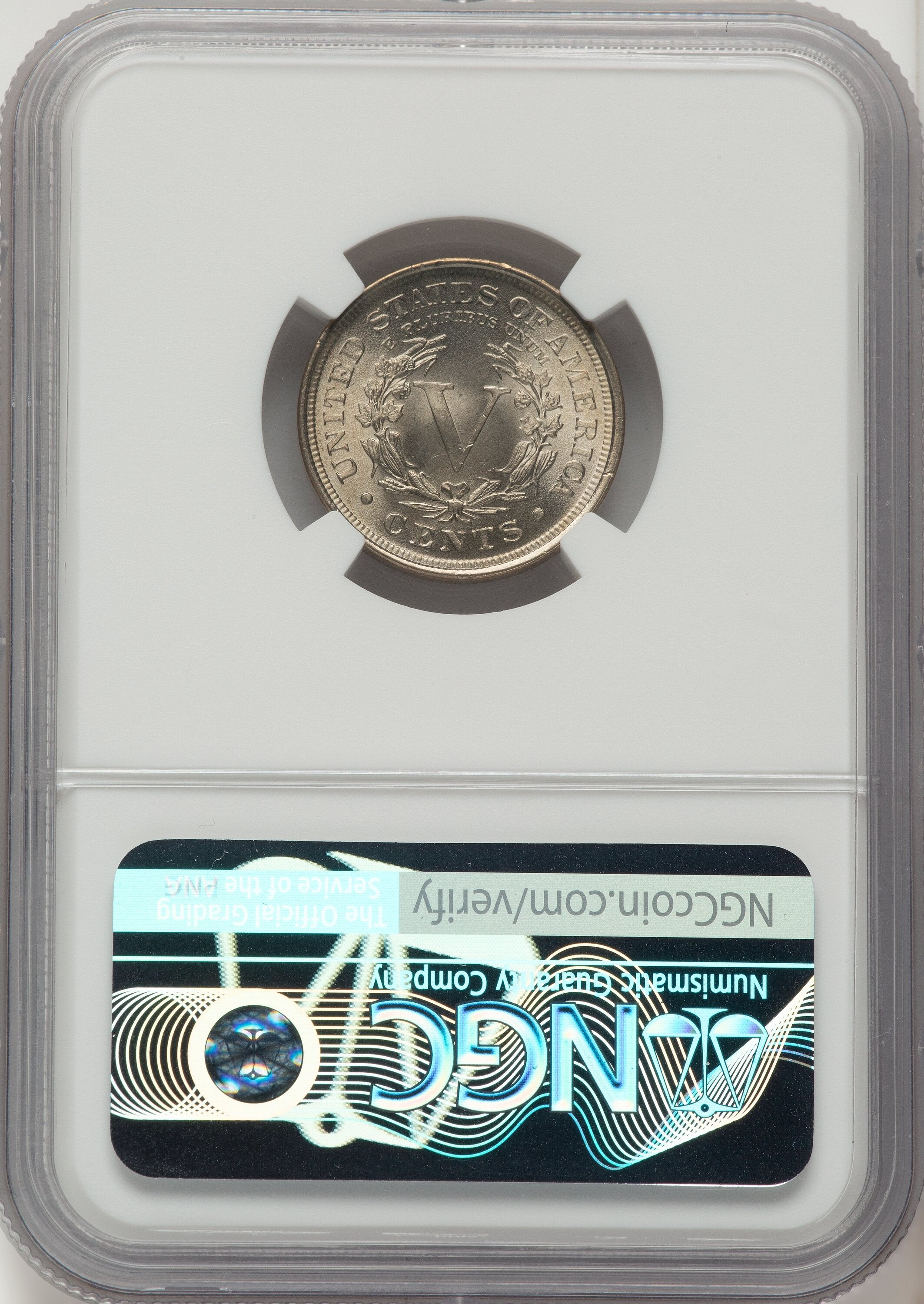 1902 5C Liberty Nickel NGC MS66